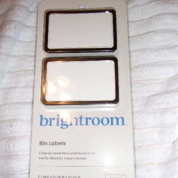 New Brightroom Bin Labels Clips Laundry Organization - Picture 1 of 2
